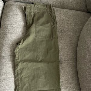 Wide leg cropped pants